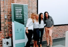 Chrissie Lightfoot – Emotionally Intelligent Lawyers & Artificially Intelligent Machines Kristi Erasmus, Chrissie Lightfoot, Jackie Nagtegaal and Delia McArthur at the Futures Law Faculty event