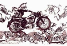 Daan’s Snippets 2019-12 Don Quixote on motorcycle