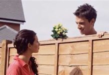 Young man is in love with the girl next door boy likes girl next door