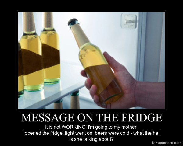 fridge message