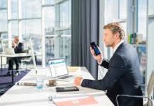 Get more done in less time with a digital dictation solution from Philips Philips Dictation Man Dictating