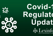 Lexinfo Highlights Covid-19 Regulatory Update – 5 May 2020 Regulatory Update Covid-19