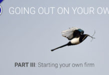 Going out on your own – Part Three Going out on your own - part 3