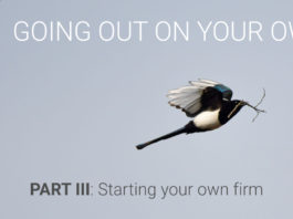 Going out on your own – Part Three Going out on your own - part 3