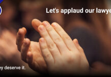 Let’s applaud our lawyers! Applaud the lawyers AJS