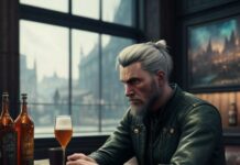 Man staring at his drink for 30 minutes… Man staring at drink for 30 minutes