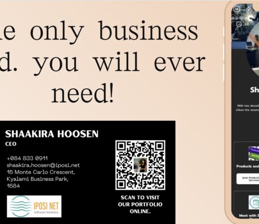 The only business card you will ever need! business card by Iposi Net