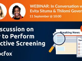 Upcoming Webinar: How to Perform Effective Screening Screening webinar with DocFox