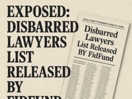 Exposed: Disbarred Lawyers List Released by FidFund Exposed Disbarred Lawyers List Released by FidFund