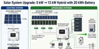 Planning Solar Inverter Upgrade from a 5KW – 12KW system with 20kWh battery 5Kw to 12Kw system solar upgrades