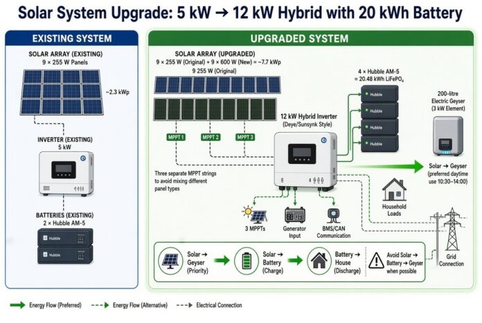 5Kw to 12Kw system solar upgrades 5Kw to 12Kw system solar upgrades