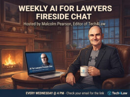 AI Playbooks and Schedulers – Join us for the AI for Lawyers Fireside Chat Malcolm Inviting you to the Fireside Chat today at 4PM Smaller image
