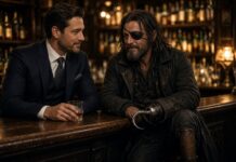 Two men recognise each other in a pub… Two men recognise each other at a pub