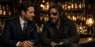 Two men recognise each other in a pub… Two men recognise each other at a pub