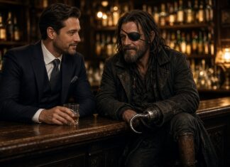 Two men recognise each other in a pub… Two men recognise each other at a pub