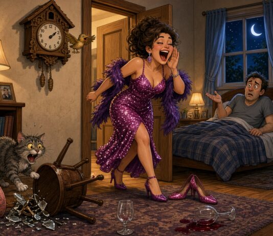 Night out with the girls goes on late Cuckoo Clock faulty